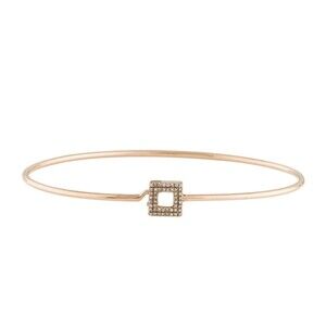 14K Rose Gold Diamond Station Bracelet